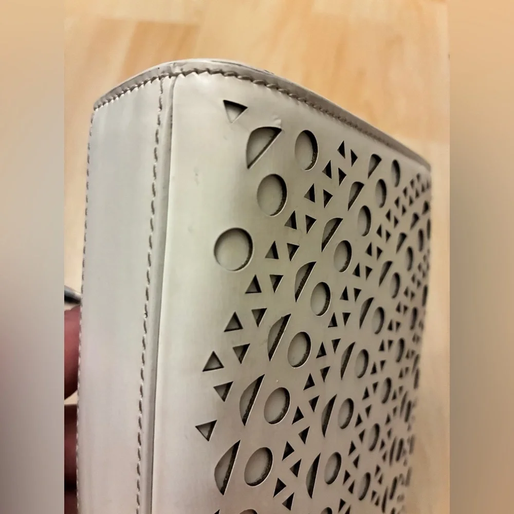 Alaïa Laser-Cut Vienne Leather Clutch